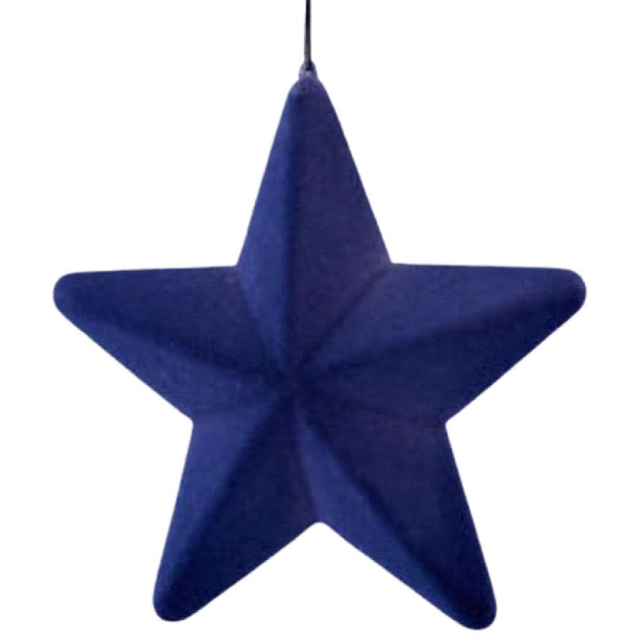 180 Degrees Focal Points | Flocked Hanging Stars, Medium