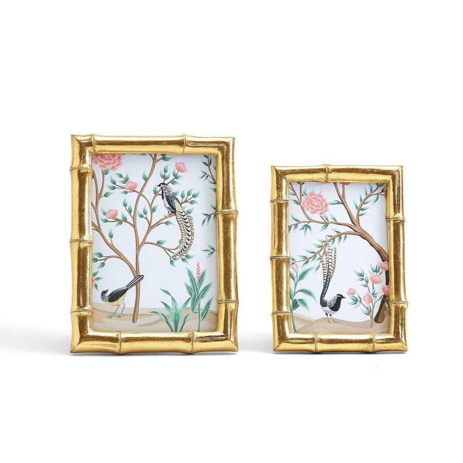 Two's Company Spring | Gold Faux Bamboo Photo Frame