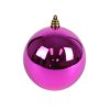 Farrisilk Ball Ornaments | Fuchsia Shiny Ball Ornament, 6"