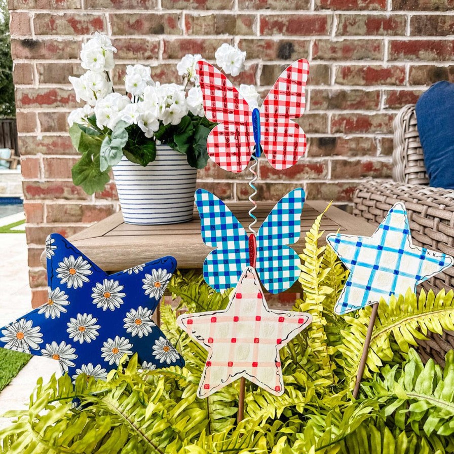 The Round Top Collection Spring Focal Points | Plaid Double Butterfly