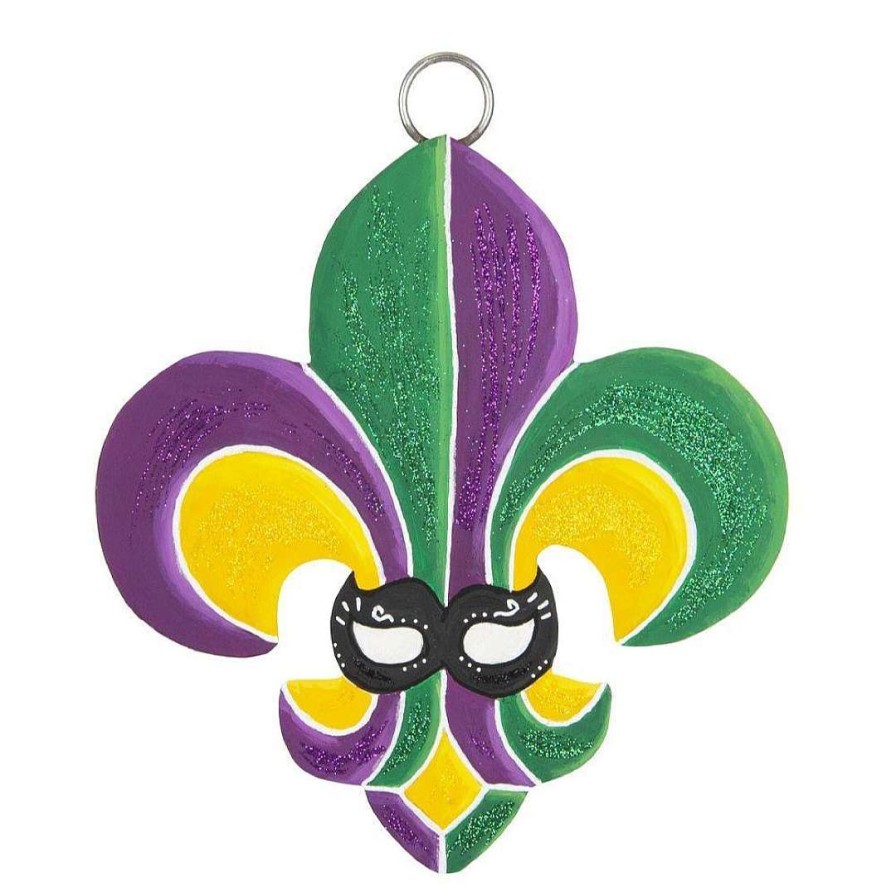 The Round Top Collection Mardi Gras | Mardi Gras Fleur De Lis Charm