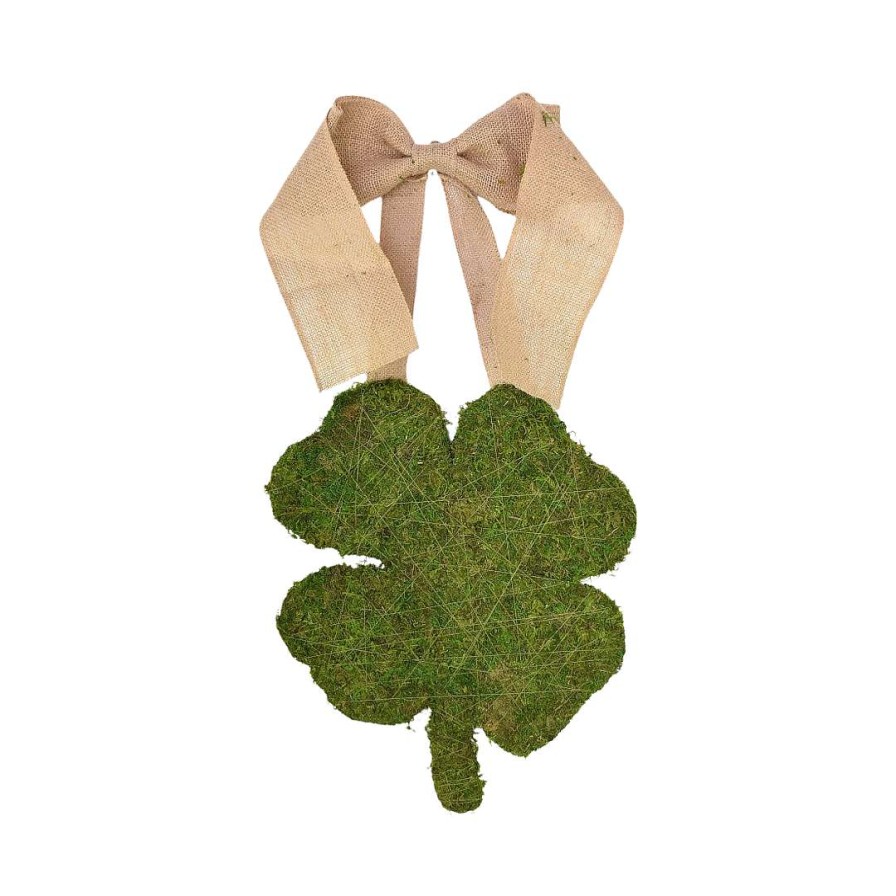 Direct Export Co. St. Patrick'S Day | St. Patrick'S Day Moss Clover Hanger