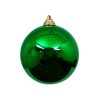 Farrisilk Mardi Gras | Emerald Green Shiny Ball Ornament, 6"