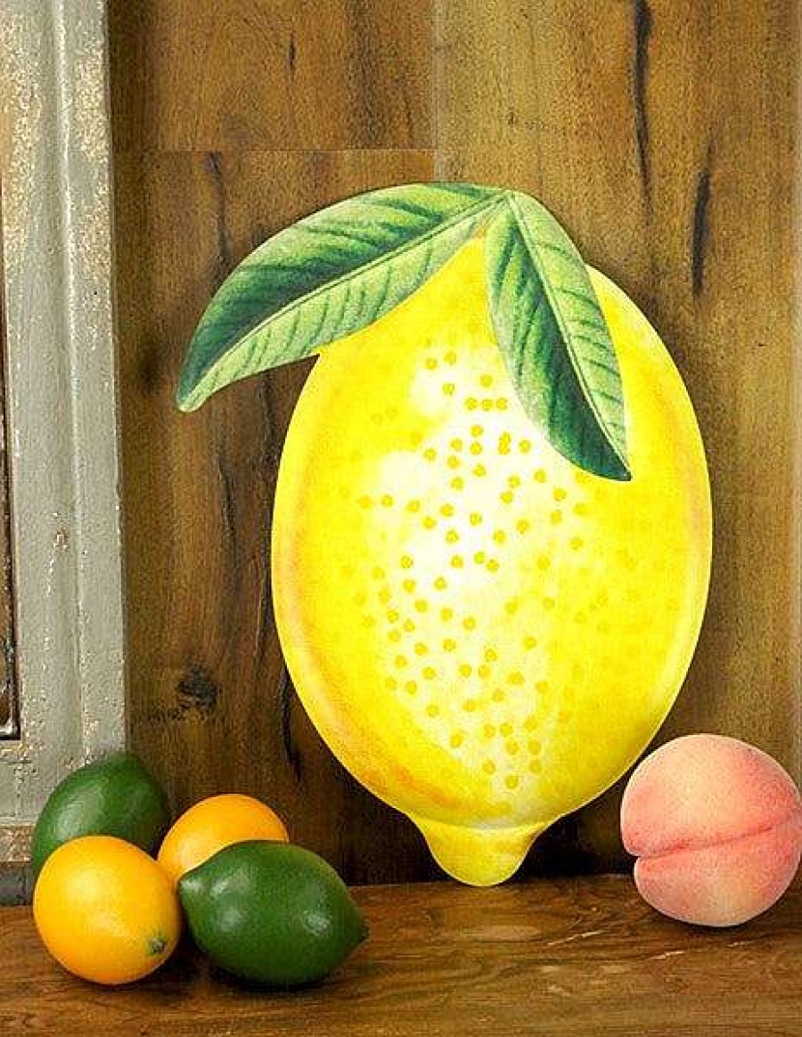 Craig Bachman Wall Decor | Embossed Watercolor Lemon