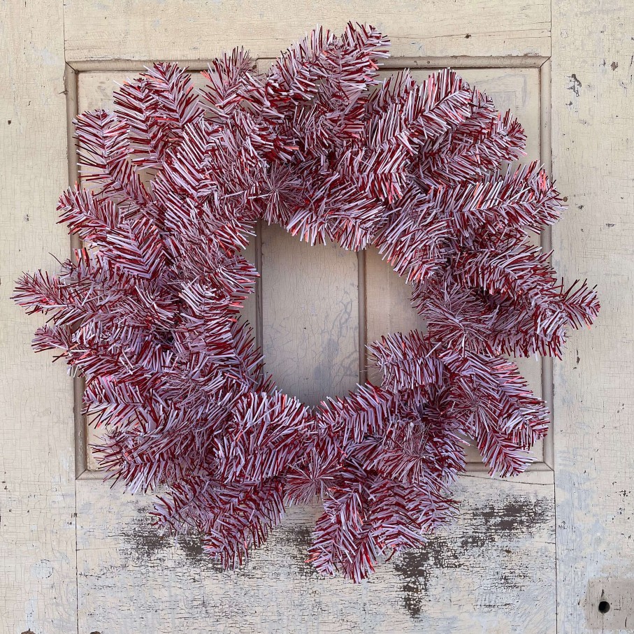 Liberty Floral Door Decor | Red And White Wreath