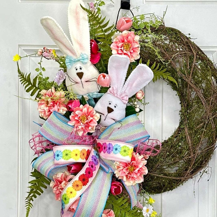 Miss Cayce's Miss Cayce'S Creations | Bunny Love Easter Wreath