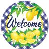 Craig Bachman Wall Decor | Welcome Lemons With Check Border Sign