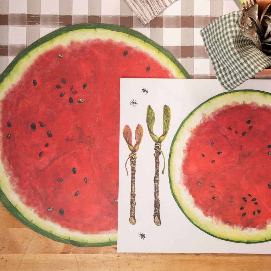 Hester & Cook Party Diy | Die-Cut Watermelon Placemat Sheets