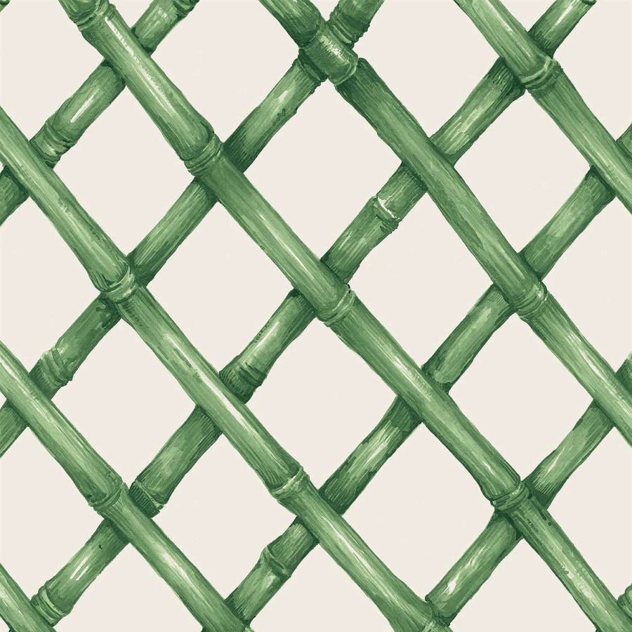 Hester & Cook Party Diy | Green Lattice Cocktail Napkin Set