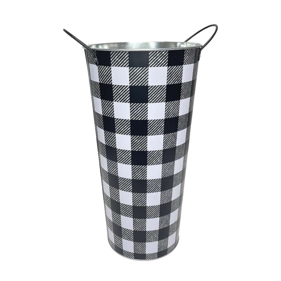 Craig Bachman Decorative Containers | Small Check Cooler Bucket