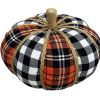 Liberty Floral Table Decor | Plaid Fabric Pumpkin-Large