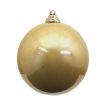 Farrisilk Mardi Gras | Gold Candy Apple Ball Ornament, 8"