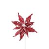 Liberty Floral Floral | Snowy Peppermint Poinsettia Stem