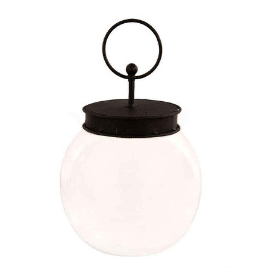 The Round Top Collection Kitchen & Dining | Bubble Jar With Black Lid By The Round Top Collection