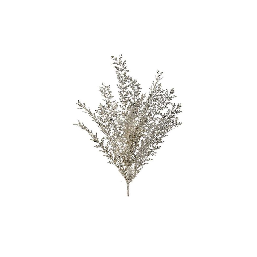 Regency Floral | Platinum Sequin Artemesia Bush, 24"