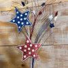 Liberty Floral Sprays | Patriotic Polkadot Star Spray