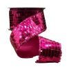 D. Stevens Ribbon | Sequin La Garconne Hot Pink Ribbon, 2.5" X 10Yd