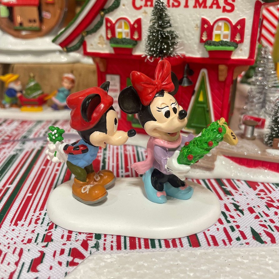 Department 56 Table Decor | Mickey'S Mistletoe Surprise, Dept. 56 Village