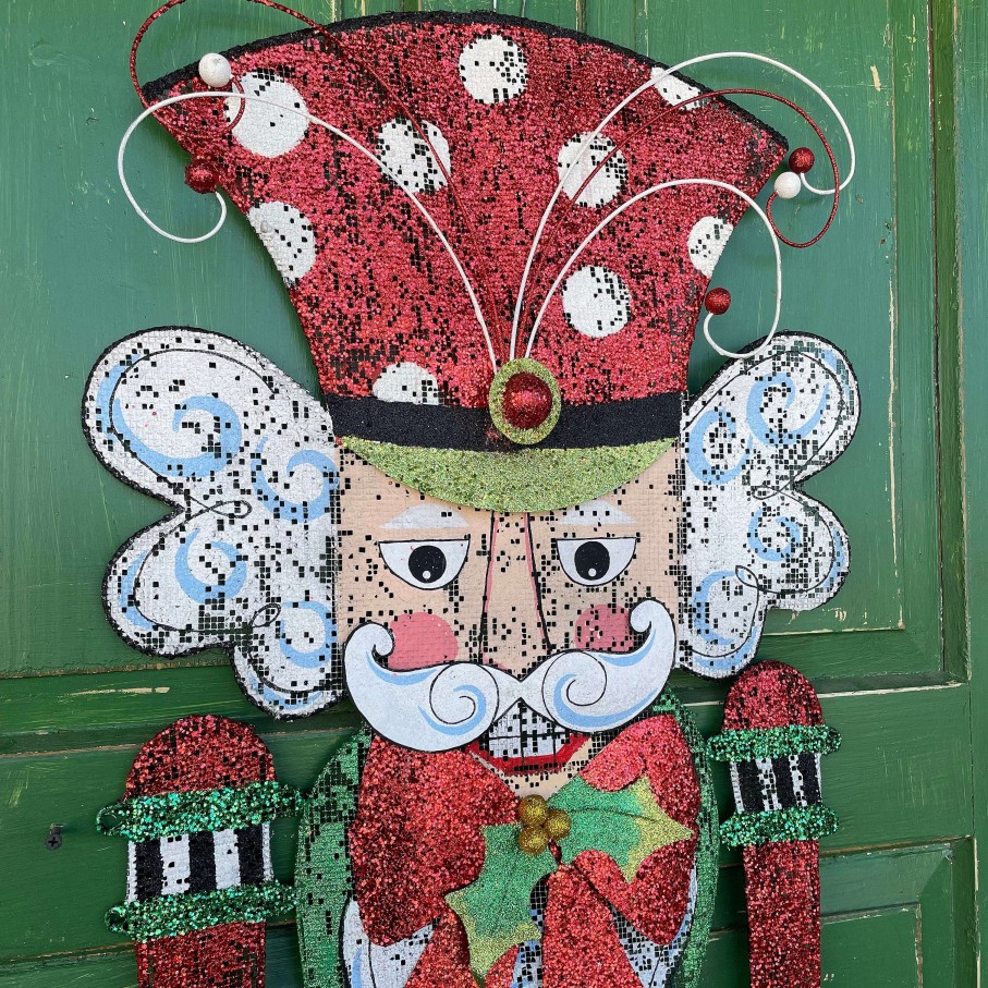 Deck The Halls Y'all Door Decor | Nutcracker Door Screen