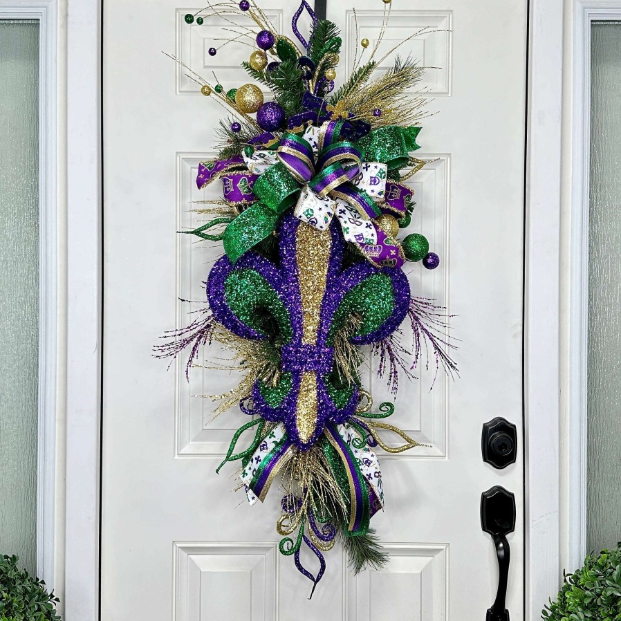 Miss Cayce's Miss Cayce'S Creations | It'S A Mardi Party Teardrop