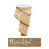 Craig Bachman Ribbon | Thankful On Royal Ribbon, 2.5" X 10Yd