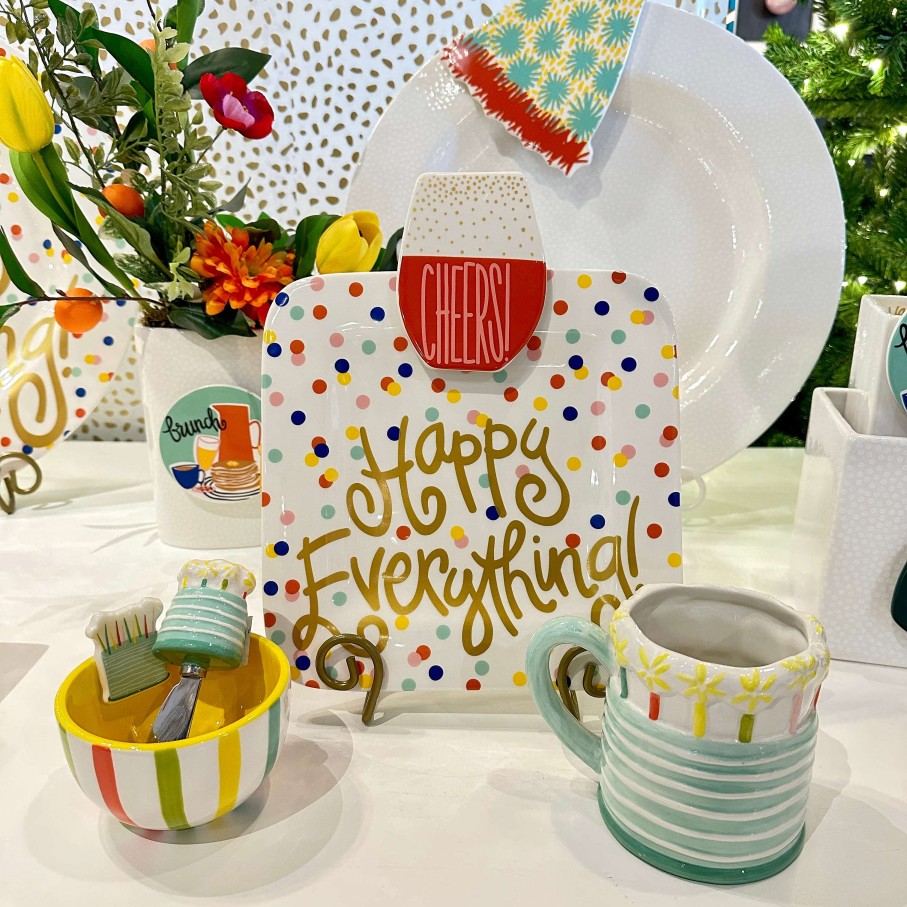 Happy Everything Celebrate Birthday | Sparkle Cake Shaped Mug By Happy Everything!