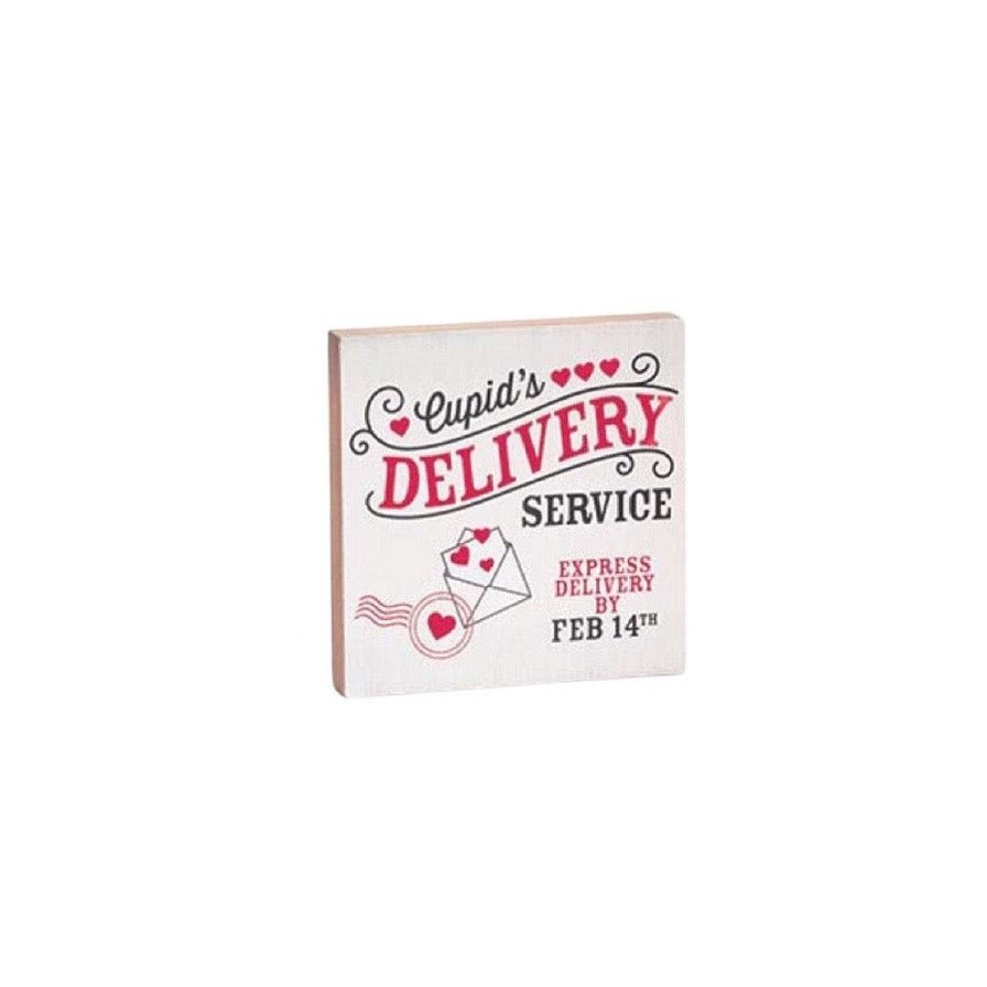 Burton & Burton Home Accents | Cupid Delivery Sign Shelf Sitter