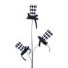 Liberty Floral Sprays | Black And White Harlequin Hat Spray