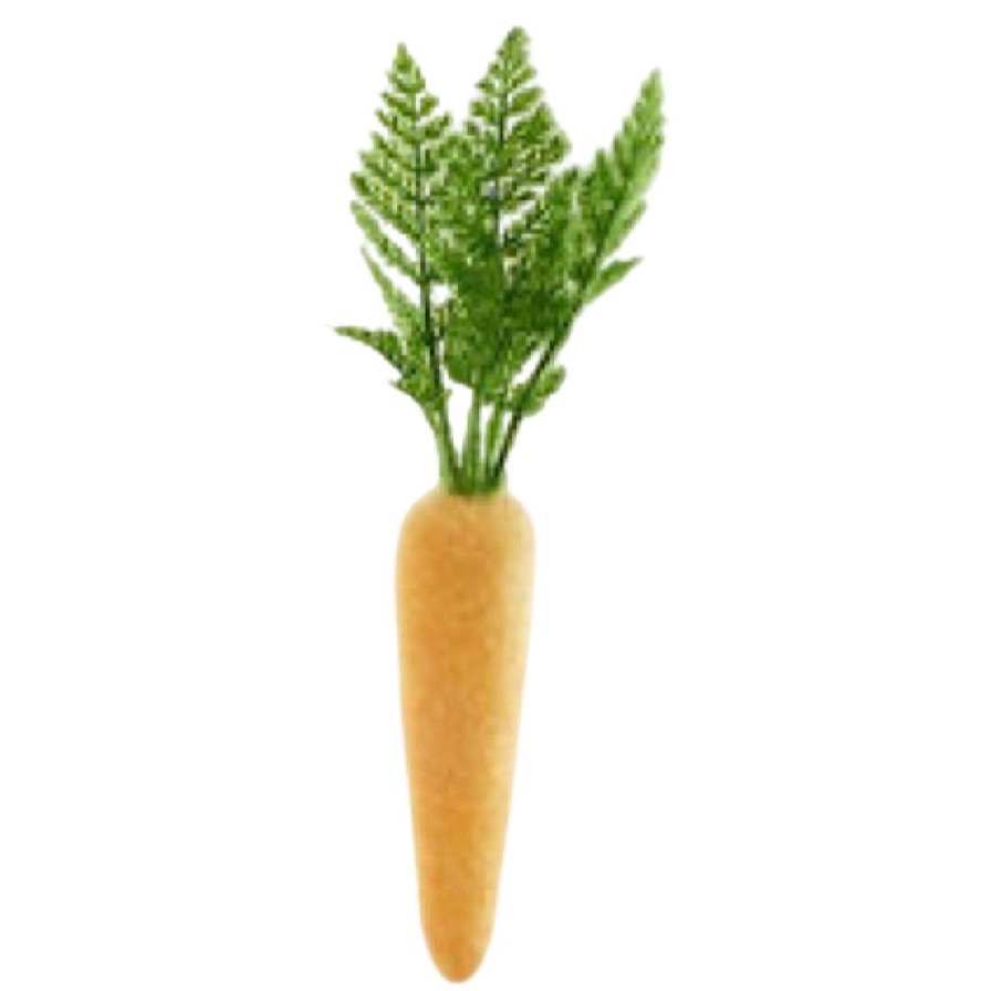 180 Degrees Home Accents | Flocked Colored Carrot