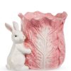 RAZ Kitchen & Dining | Pink Cabbage Container With Bunny