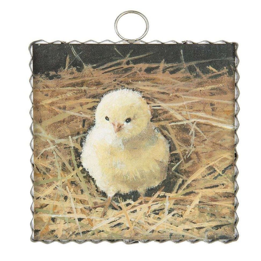 The Round Top Collection Table Decor | Baby Chick Mini Gallery Art