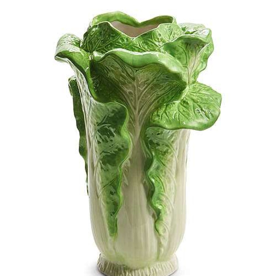 RAZ Diy Containers | Green Cabbage Vase, 12.5"