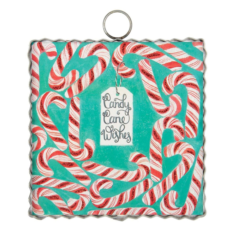 The Round Top Collection Table Decor | Candy Canes Mini Gallery Art