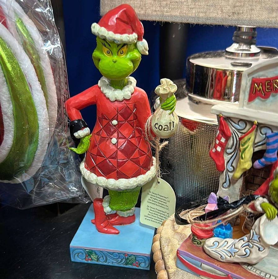 Department 56 Home Accents | Fig Grinch With Bag Of Coal, Dept. 56 Village