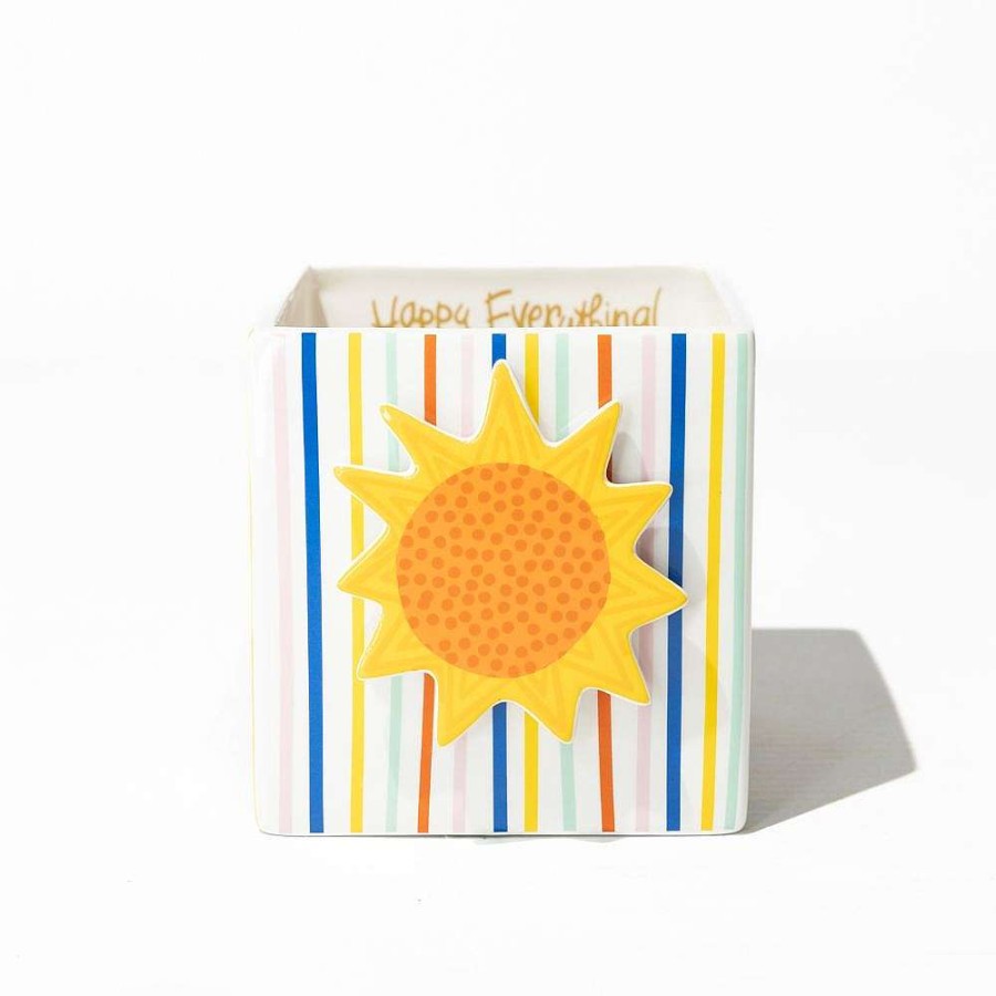 Happy Everything Decorative Containers | Happy Line Medium Nest Cube By Happy Everything!