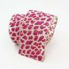 Farrisilk Ribbon | Hot Pink Retro Cheetah Ribbon 2.5" X 10 Yd