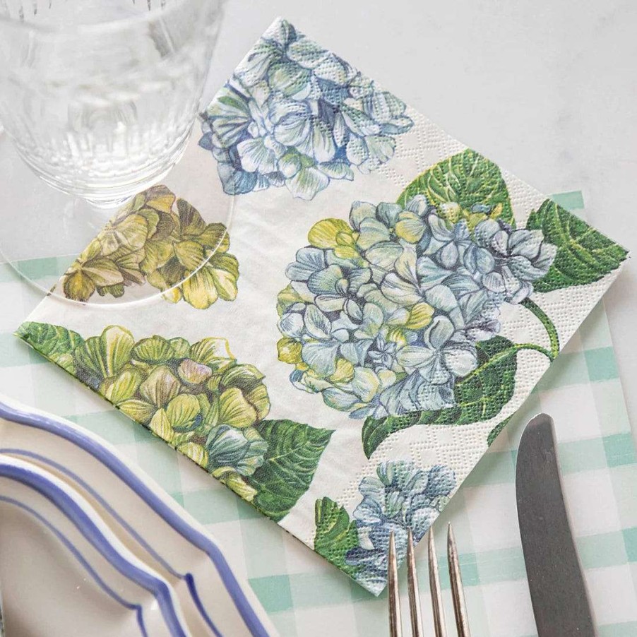 Hester & Cook Kitchen & Dining | Hydrangea Cocktail Napkin Set