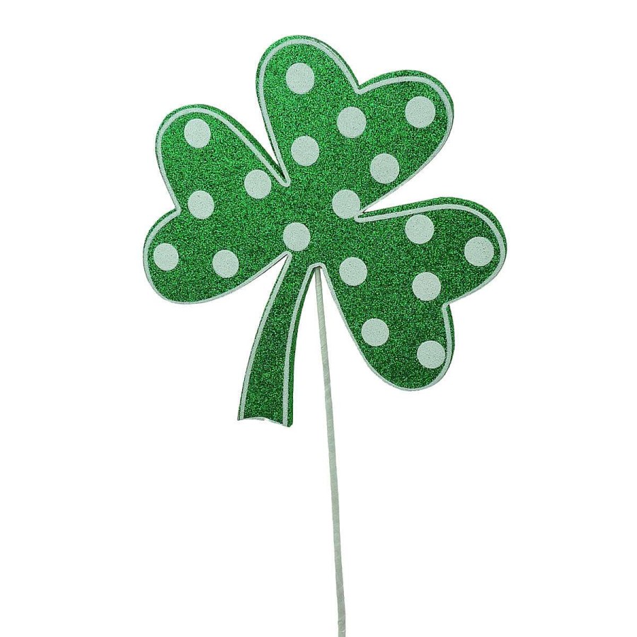 Liberty Floral St. Patrick'S Day | Polkadot Clover Spray