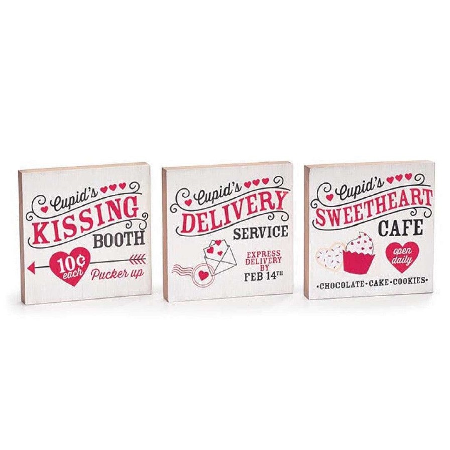 Burton & Burton Home Accents | Cupid Delivery Sign Shelf Sitter