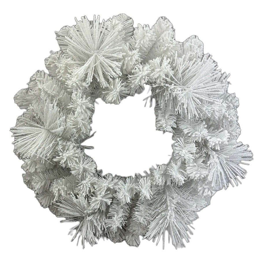 Liberty Floral Wall Decor | White Pine Wreath, 25"