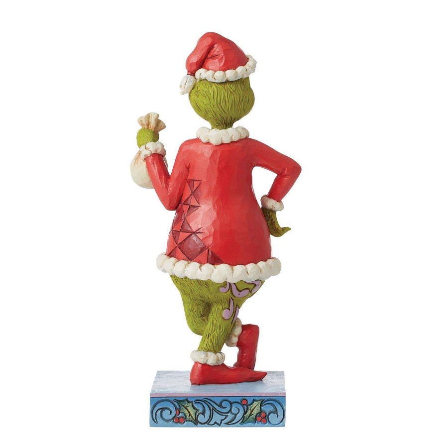 Department 56 Figurines | Fig Grinch With Bag Of Coal, Dept. 56 Village