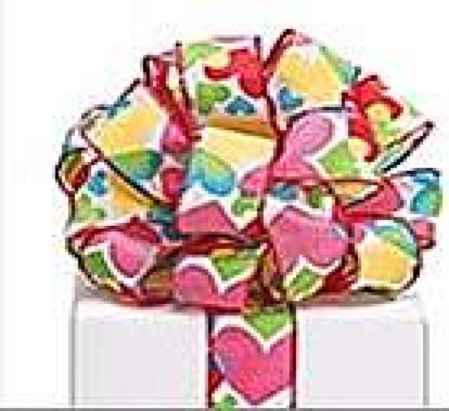 Burton & Burton Ribbon | Luv Color Heart Ribbon, 1.5" X 20Yd