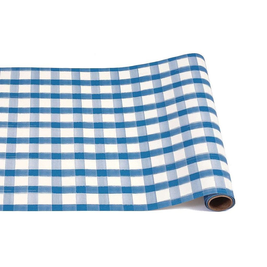 Hester & Cook Kitchen & Dining | Blue Painted Check Runner