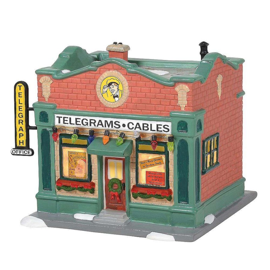 Department 56 Table Decor | Hohman Telegraph Office, Dept. 56 Village