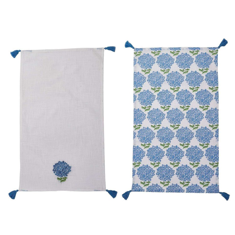 Two's Company Spring | Hydrangea Dish Towels, Set Of 2