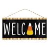 Craig Bachman Door Decor | Welcome Home Candy Corn Sign