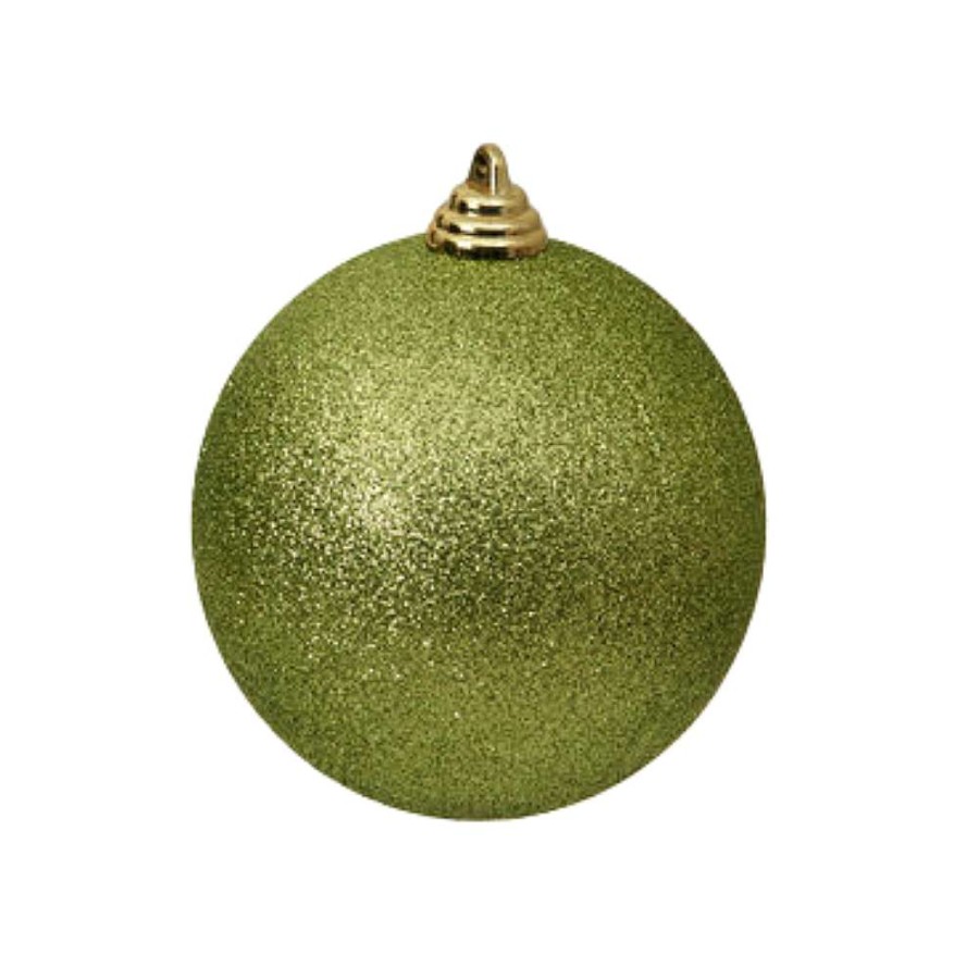 Farrisilk St. Patrick'S Day | Lime Green Glitter Ball Ornament, 8"