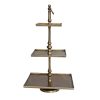 Creative Coop Tiered Trays | Antique Finish Three - Tier Tray