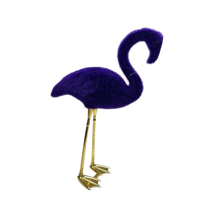 180 Degrees Figurines | Flocked Flamingo