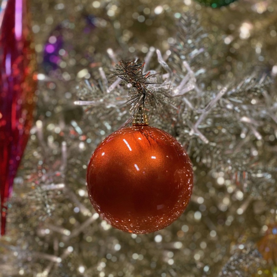 Farrisilk Ball Ornaments | Copper Candy Apple Ball Ornament, 6"